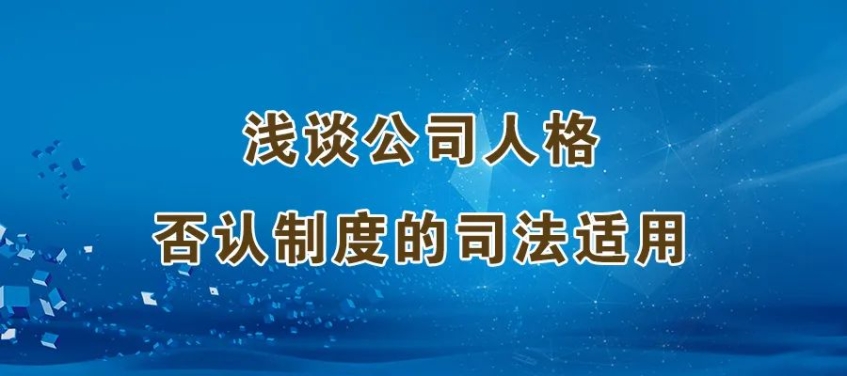 浅谈公司人格否认制度的司法适用